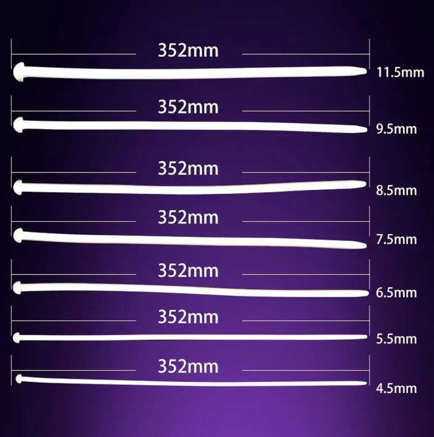 7-delige siliconen penisplug dilator set