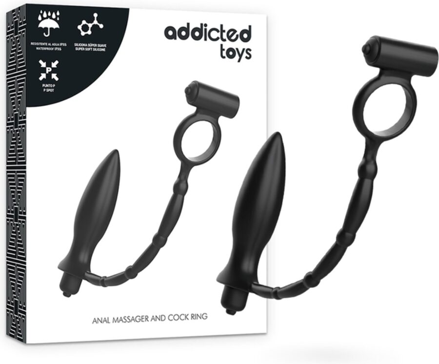 Addicted Toys anal massager met cockring