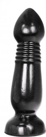 All Black XL anaalplug dildo 27,5 cm zwart