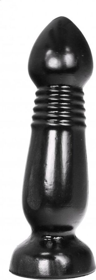 All Black XL anaalplug dildo 27,5 cm zwart