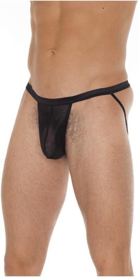 Amorable transparante jockstrap zwart