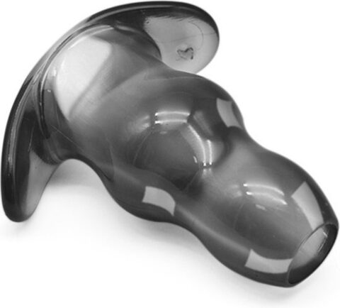 Anaal douche opzetstuk en buttplug in 1 grijs