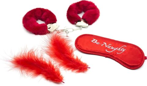 Banoch Bondage Naughty Red set met handboeien en blinddoek