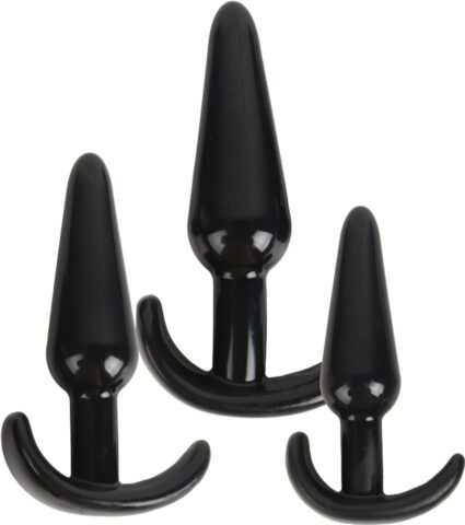 Banoch buttplug set beginner ergo 2.0 zwart 3-delig