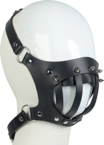 Banoch Hannibal masker van zwart imitatieleer