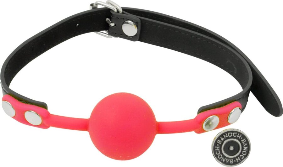 Banoch siliconen ballgag rood 4 cm