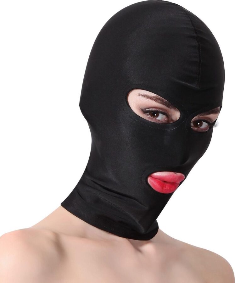 Banoch spandex masker 3 hole zwart