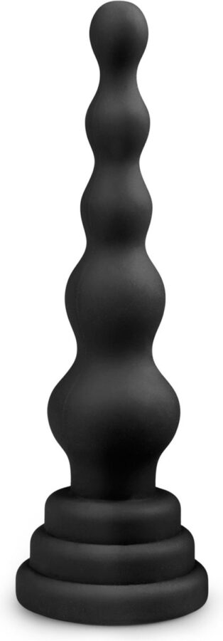 Beaded Cone siliconen anaal dildo zwart