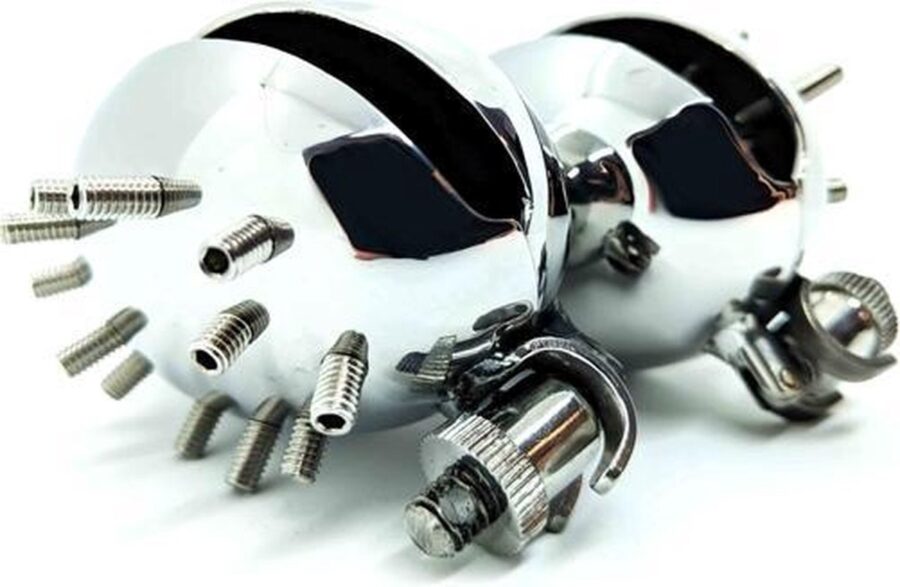 Black Label rvs ball crusher met spikes