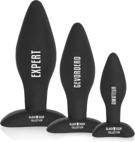Blackdoor Collection anale training buttplug set 3-delig