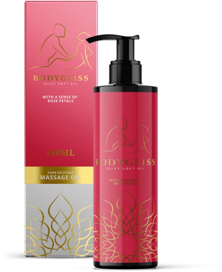 BodyGliss massageolie Rose Petals voordeelverpakking 3 x 150 ml