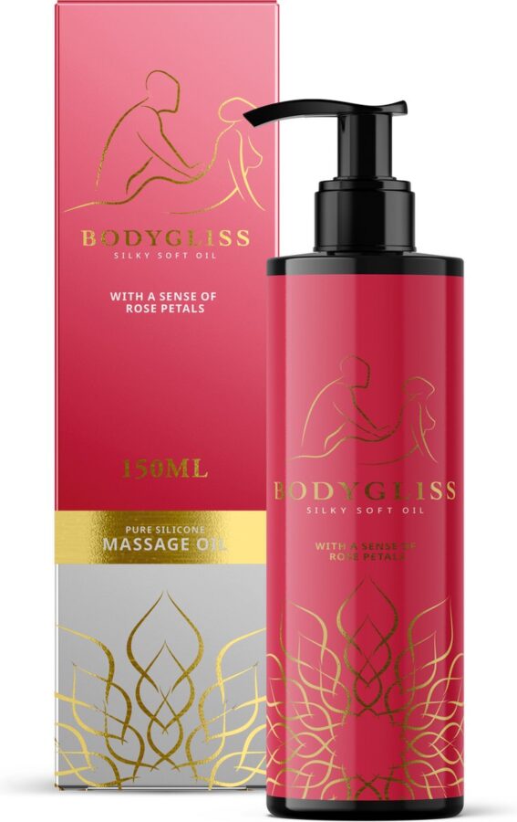 BodyGliss Silky Soft massageolie rozenblaadjes 150 ml