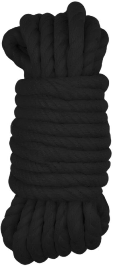 Bondagetouw 5 meter zwart nylon