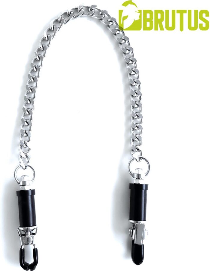 Brutus Barrel verstelbare tepelklemmen met ketting