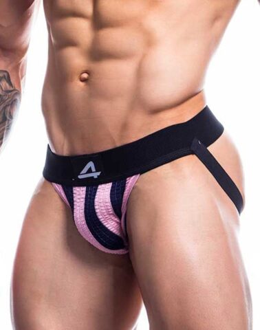C4M Jockstr4p Stripe roze jockstrap