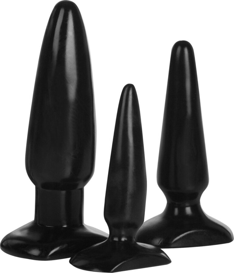 CalExotics Anal Trainer Kit buttplug set zwart