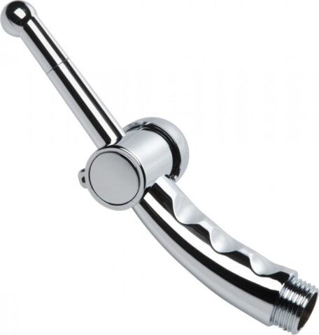 CleanStream douche-opzetstuk met regelknop zilver