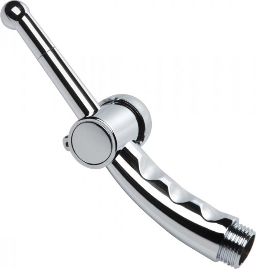 CleanStream douche-opzetstuk met regelknop zilver