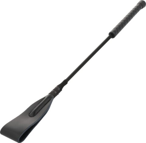 Darkness leren riding crop 45 cm
