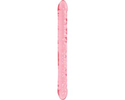 Doc Johnson Crystal Jellies Double Dong 45 cm roze