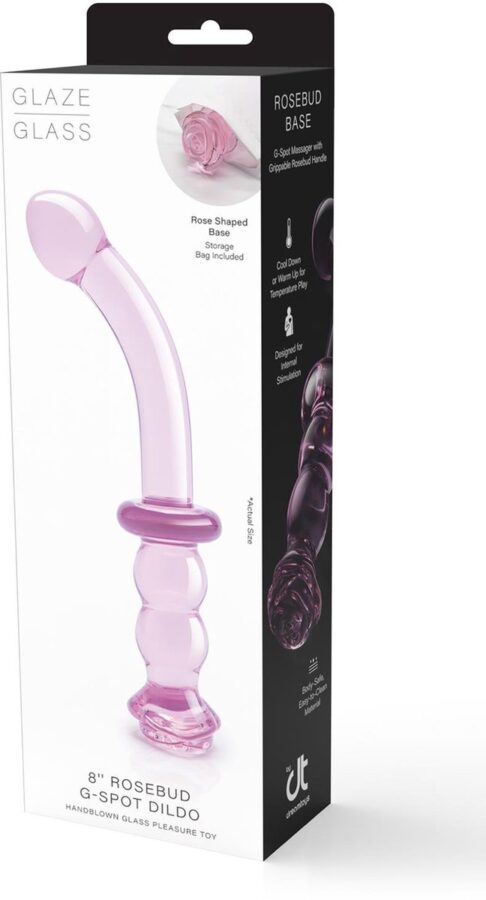 Dream Toys Glaze glazen G-spot dildo roze