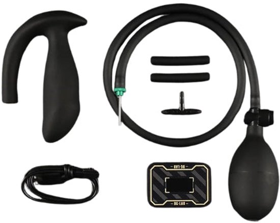 Dungeon Lab Civet edging set met opblaasbare plug