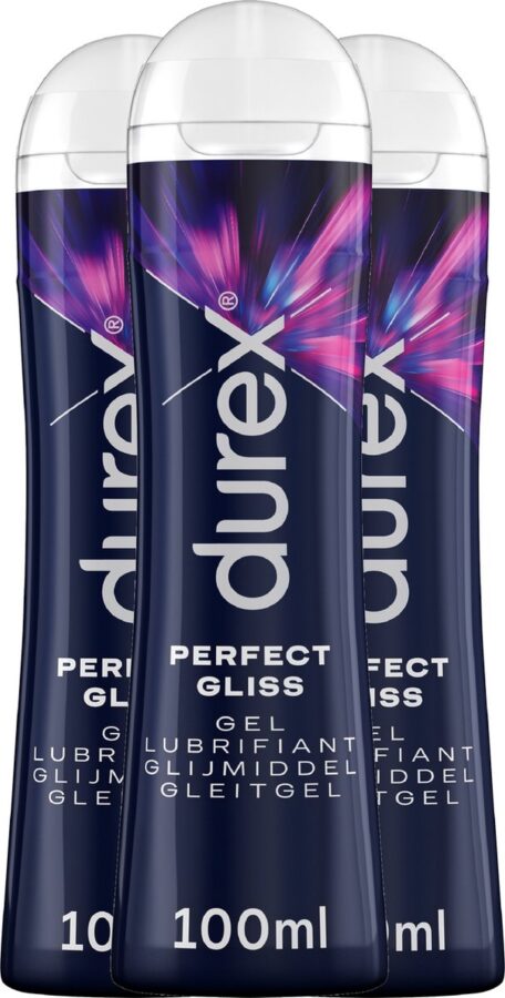 Durex Perfect Gliss glijmiddel siliconenbasis 3 x 100 ml