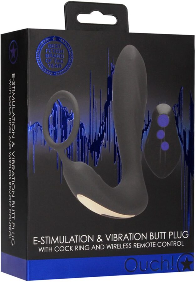 E-stim vibrerende buttplug met afstandsbediening