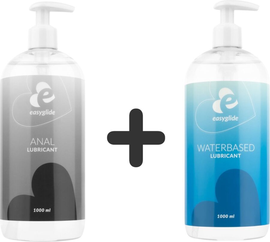 EasyGlide combipakket: glijmiddel en anaal glijmiddel 2 x 1000 ml