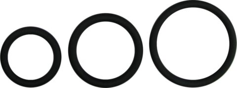 EasyToys Men Only cockring set drie maten zwart