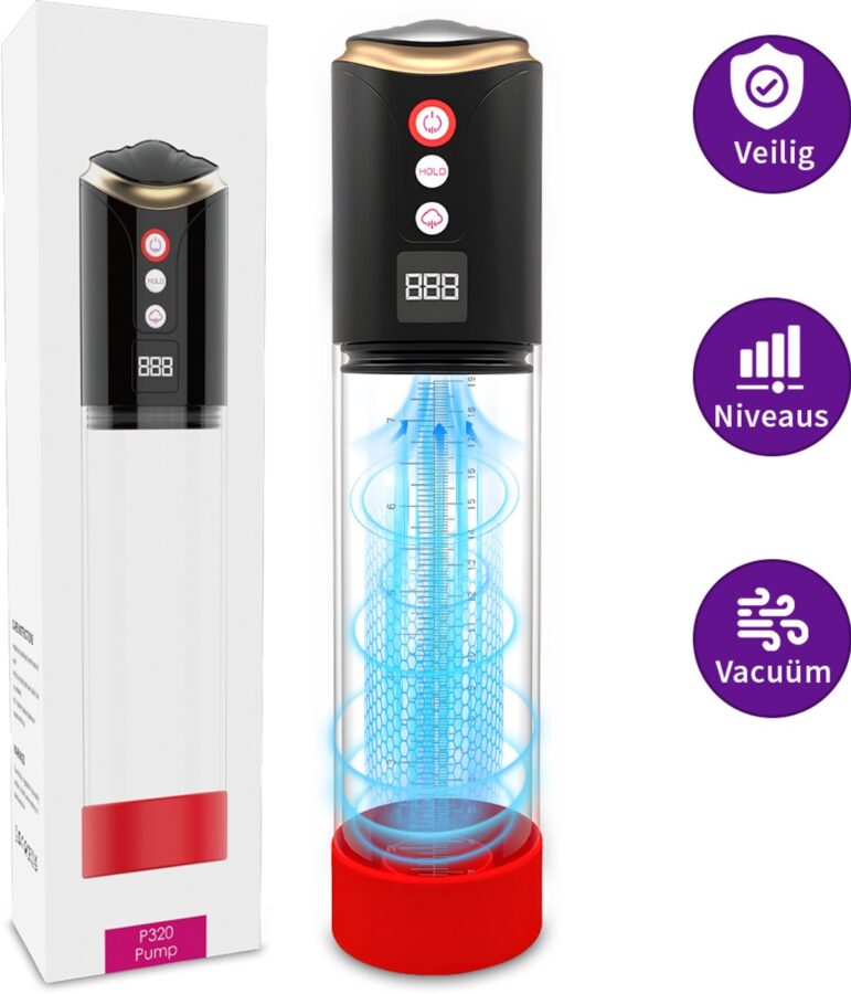 Elektrische penispomp met 8 zuigstanden
