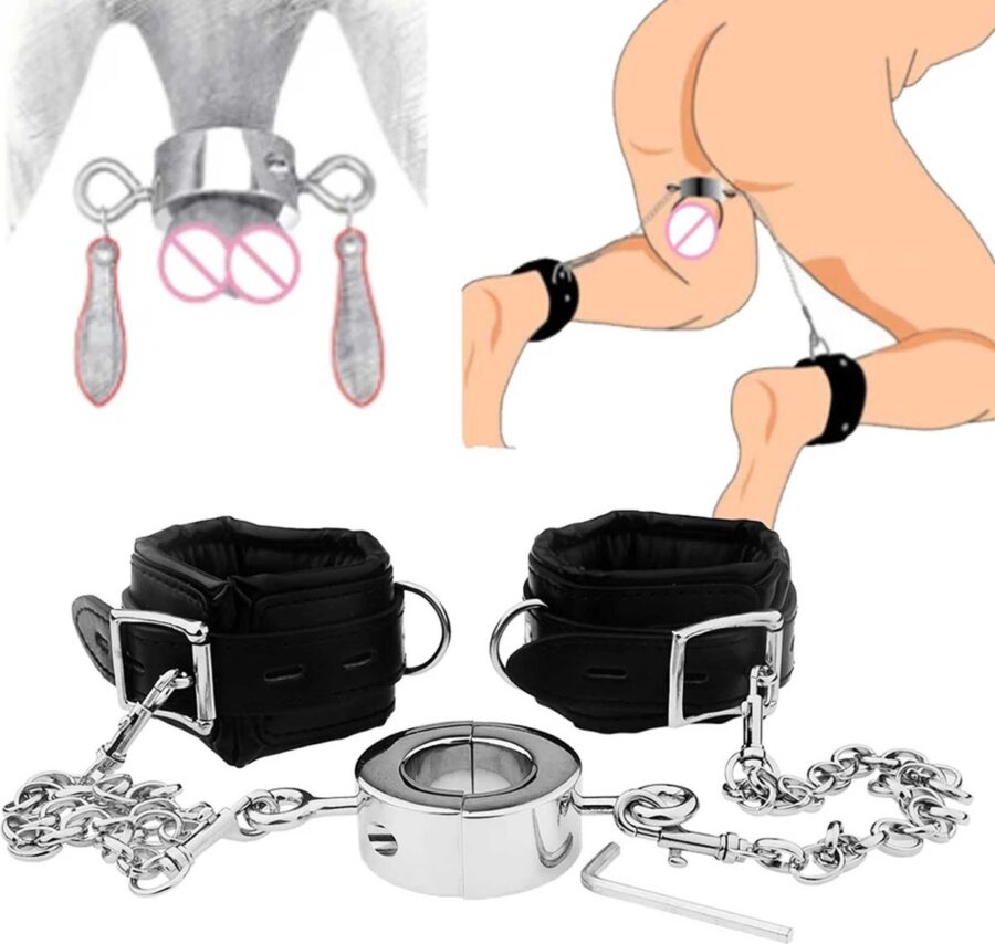 Leren enkelboeien met ketting en ballstretcher