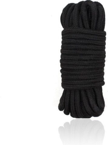 Eroticnoir bondagetouw zwart 10 meter