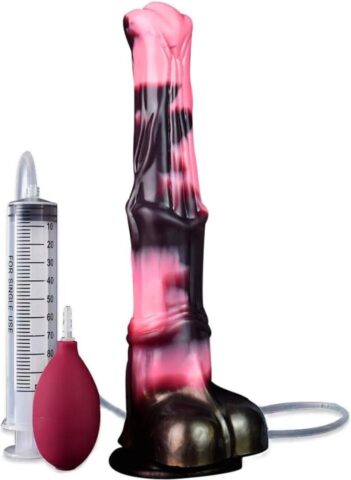 Fantasy dragon dildo XXL met zuignap en spuitfunctie
