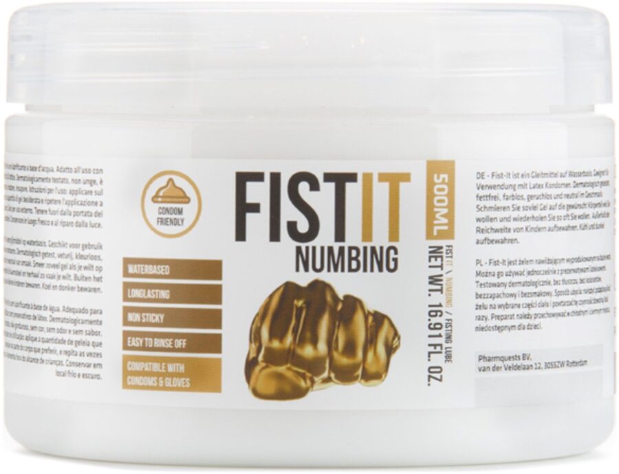 Fist-It Numbing verdovende anaalcrème waterbasis 500 ml