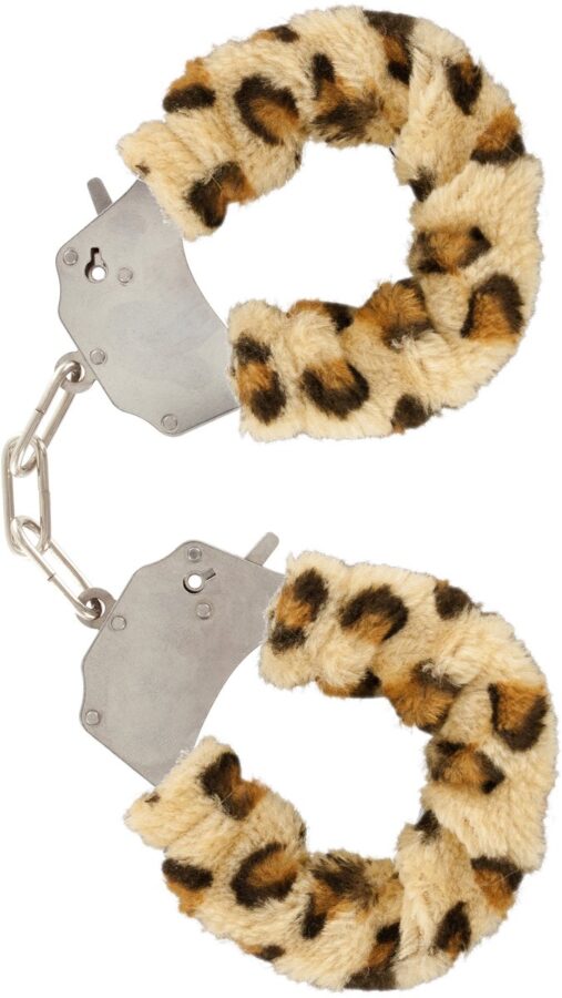 Furry Fun handboeien met luipaardprint