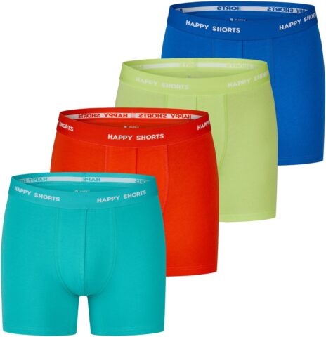 Happy Shorts neon boxershorts heren 4-pack