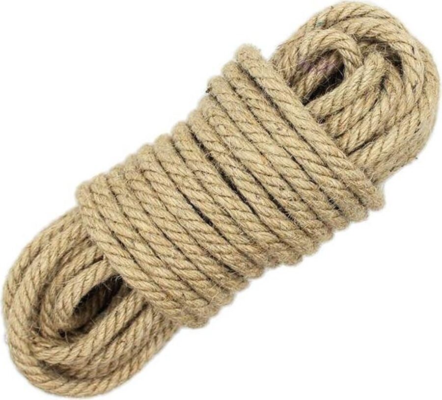 Hennep bondagetouw 10 meter naturel