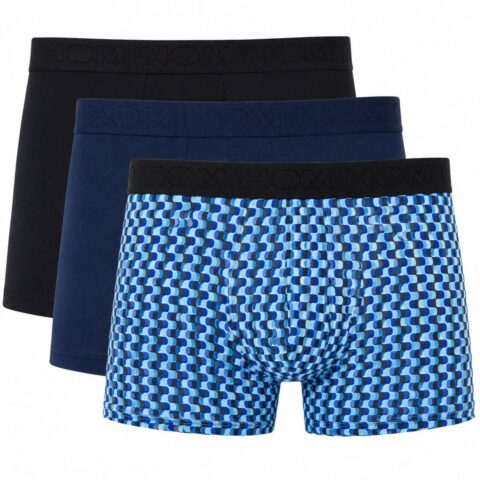 HOM Daniel boxer briefs 3-pack zwart, navy en print