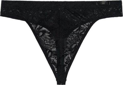 HOM Free Cut Lace G-string zwart