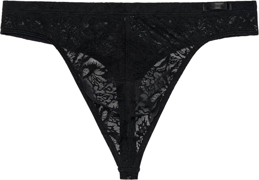 HOM Free Cut Lace G-string zwart