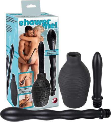 Intieme douche set met twee verwisselbare opzetstukken 300 ml