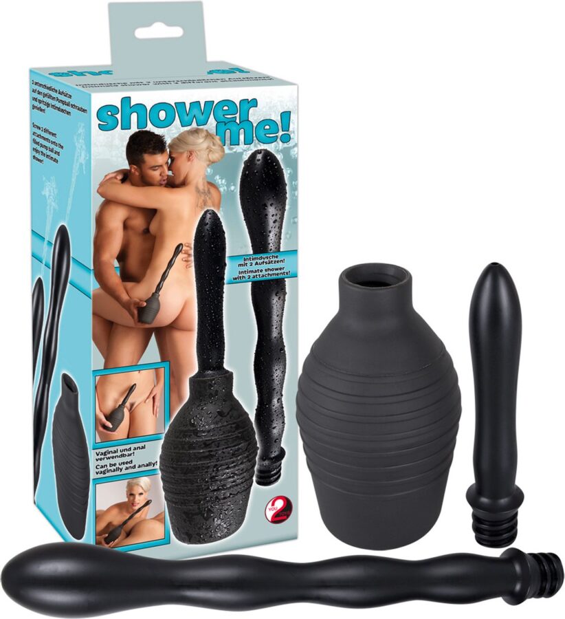 Intieme douche set met twee verwisselbare opzetstukken 300 ml
