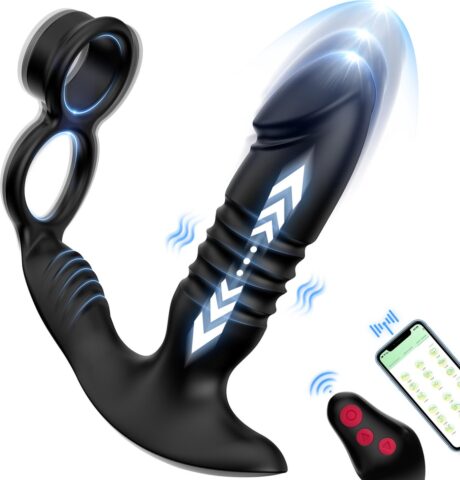 IntiMate PleasurePulse prostaatvibrator met dubbele cockring
