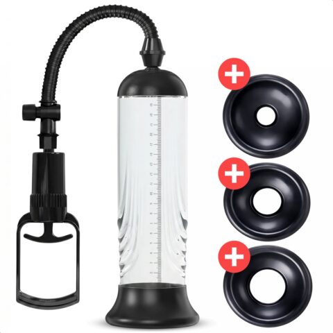 Jespro handmatige penispomp met 3 cockringen