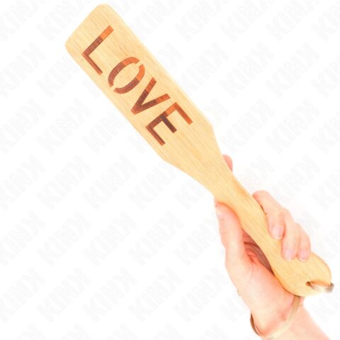 Kink bamboe paddle met Love-design