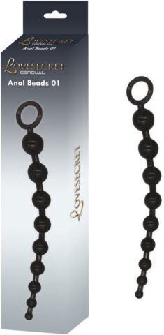 Lovesecret Sensual LS24 anal beads zwart 30 cm