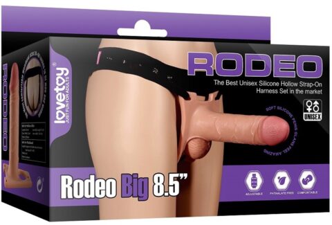 Lovetoy holle strap-on dildo 21 cm beige