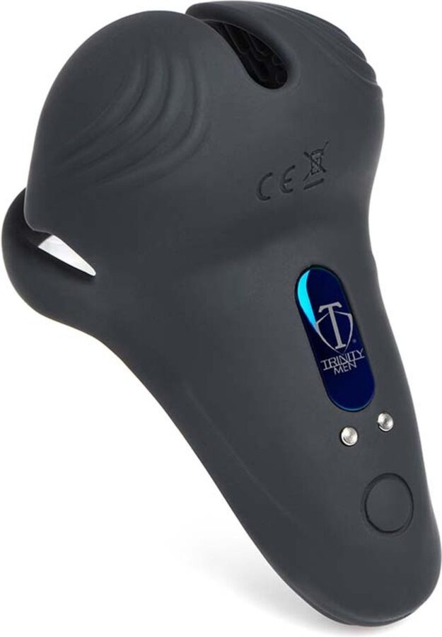 Master Series 10X vibrerende cock en ball ring met perineum stimulator