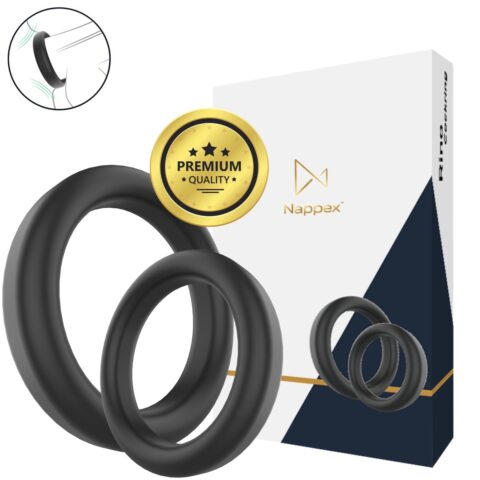 Nappex Rino cockring set 2 maten siliconen 35 en 41 mm